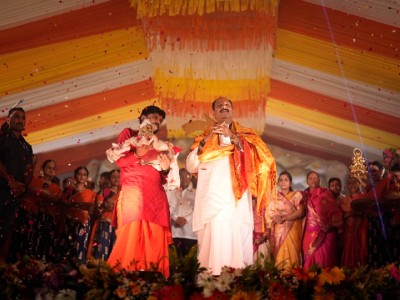 श्री अष्टविनायक शिव महापुराण कथा वाचन सोहळा दिवस पहिला भाविकांचा महासागर उसळला... शिवशक्तीचा जागर झाला..!