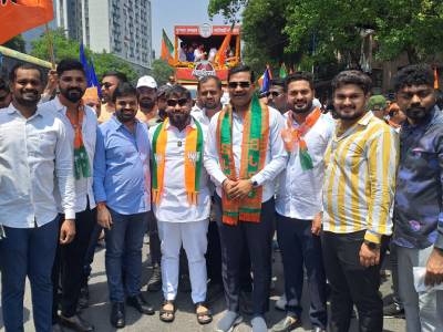 महायुतीचे उमेदवार श्री. मुरलीधर अण्णा मोहोळ यांचा उमेदवारी अर्ज (भव्य रॅली)