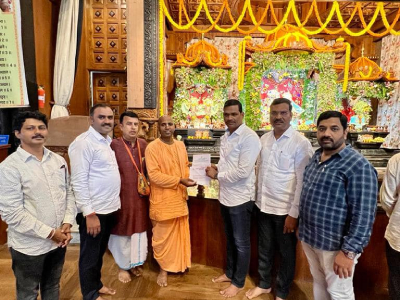 श्री बलराम जयंतीच्या निमित्ताने सेक्टर २९, रावेतमध्ये असणाऱ्या इस्कॉन मंदिरास भेट देवून दर्शन घेतले