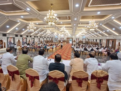 मा. चंद्रशेखरजी बावनकुळे मावळ लोकसभा प्रवास बैठक पिंपरी व चिंचवड विधानसभा वॉरीयर्स बैठक आयोजन रहाटणी थोपटे लॉन्स