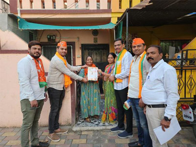 पिंपळे गुरव येथे घर चलो अभियान