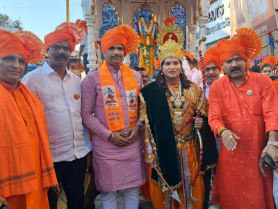 श्रीराम मंदिरातील प्रभू श्रीराम प्राणप्रतिष्ठापना सोहळ्यानिमित्त पिंपरी येथे मंगल कलश यात्रा, शोभयात्रा आणि राम यज्ञा