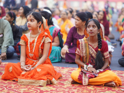 हजारो पिंपरी-चिंचवडकर रामभक्तांचे सामूहिक रामरक्षा पठण आणि प्रभू श्रीराम नाम जप