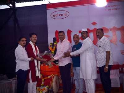 चिंचवडगाव येथील गंधाक्ष वाद्यपथक ट्रस्ट यांच्या वाद्यपूजन आणि सराव समारंभच्या कार्यक्रम