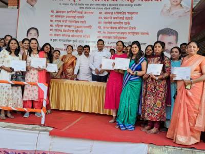 किवळेत नारी वंदन लाभार्थी स्नेह मेळाव्यात भगिनींना प्रमाणपत्रांचे वाटप