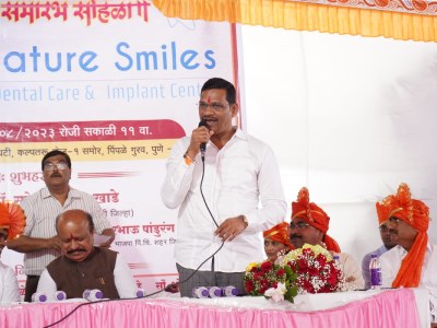 साईसमर्थ सोसायटी, पिंपळे गुरव येथे डेंटल सर्जन डॉ. सोनल साळे व डॉ. अमोल साळे यांच्या सिग्नेचर स्माईल या दंतरुग्णालयाचे उद्घाटन कामगार मंत्री मा. श्री सुरेशजी खाडे यांच्या वतीने करण्यात आले