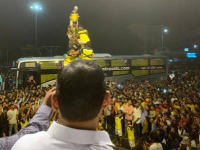 प्रदेश कार्यकारिणी सदस्य तसेच पिंपरी चिंचवड नवनगर विकास प्राधिकरणचे माजी अध्यक्ष  सदाशिव खाडे सर यांच्या वतीने आयोजित करण्यात आलेल्या दहीहंडी उत्सवामध्ये सहभागी झालो